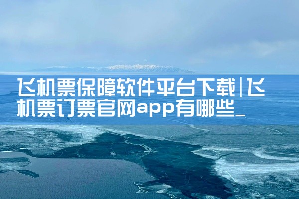 飞机票保障软件平台下载