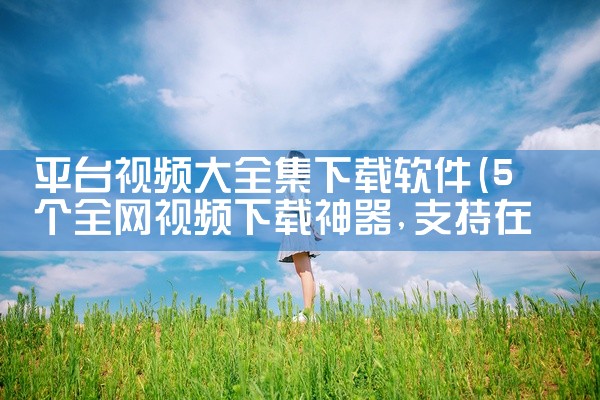 平台视频大全集下载软件
